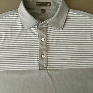 Peter Millar Gray Polo Shirt